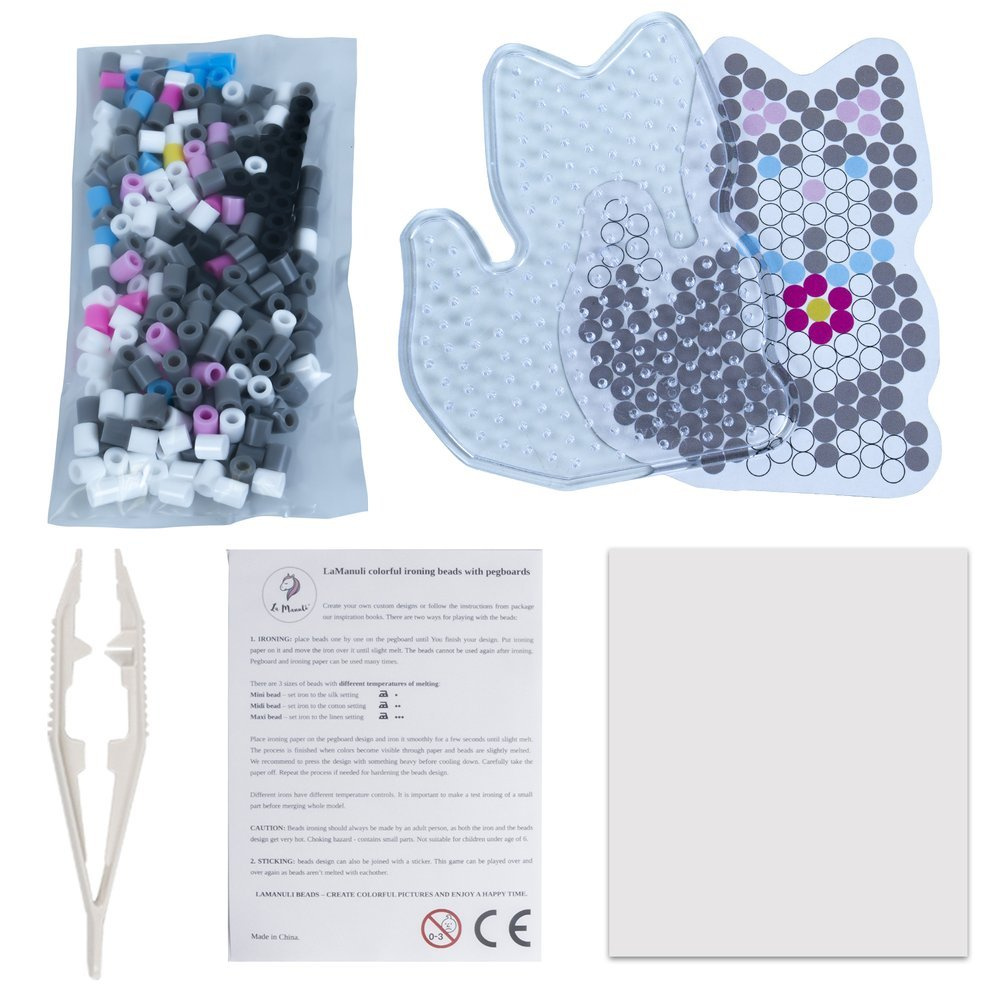 Koraliki do prasowania Szablon KOT