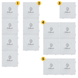 La Manuli 4x PODKŁADKI do Koralików do Prasowania Mini