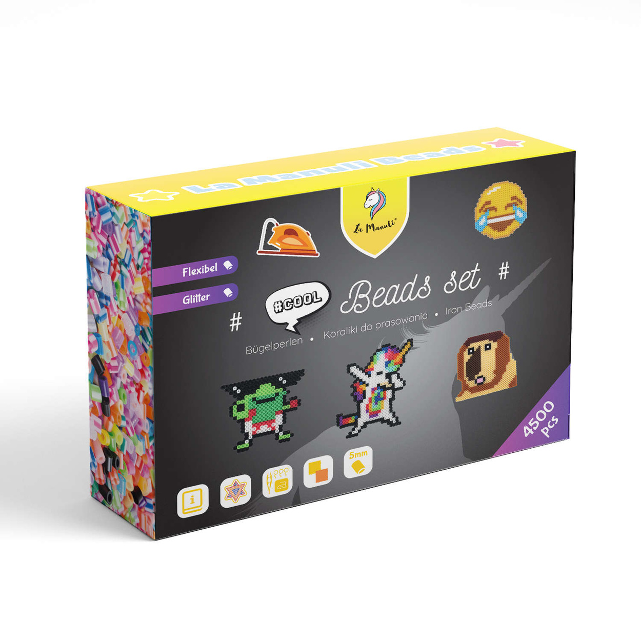 Koraliki do prasowania Zestaw Memy i Emoji