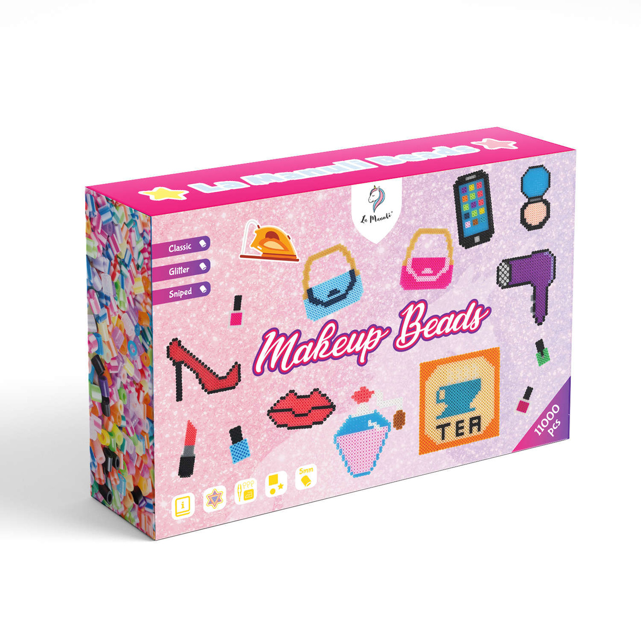 Koraliki do prasowania Zestaw Toaletka