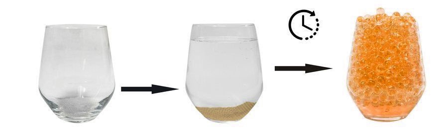 Kulki Hydrożelowe Wodne 10000szt Pomarańczowe