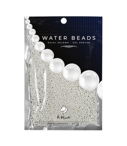 Kulki wodne, żelowe La Manuli - białe, perłowe
