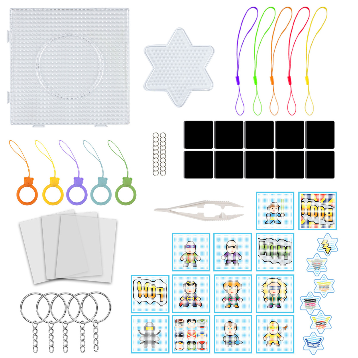 Koraliki do prasowania Zestaw Super Hero 6000szt Kuferek