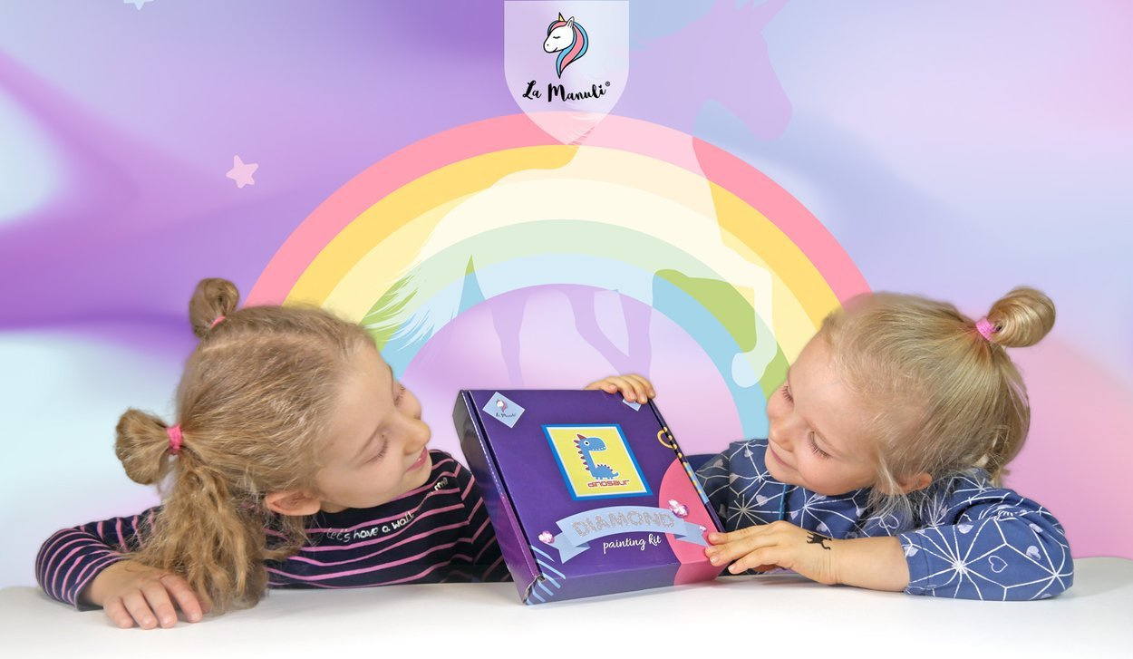 Haft Diamentowy Wzór DINOZAUR La Manuli