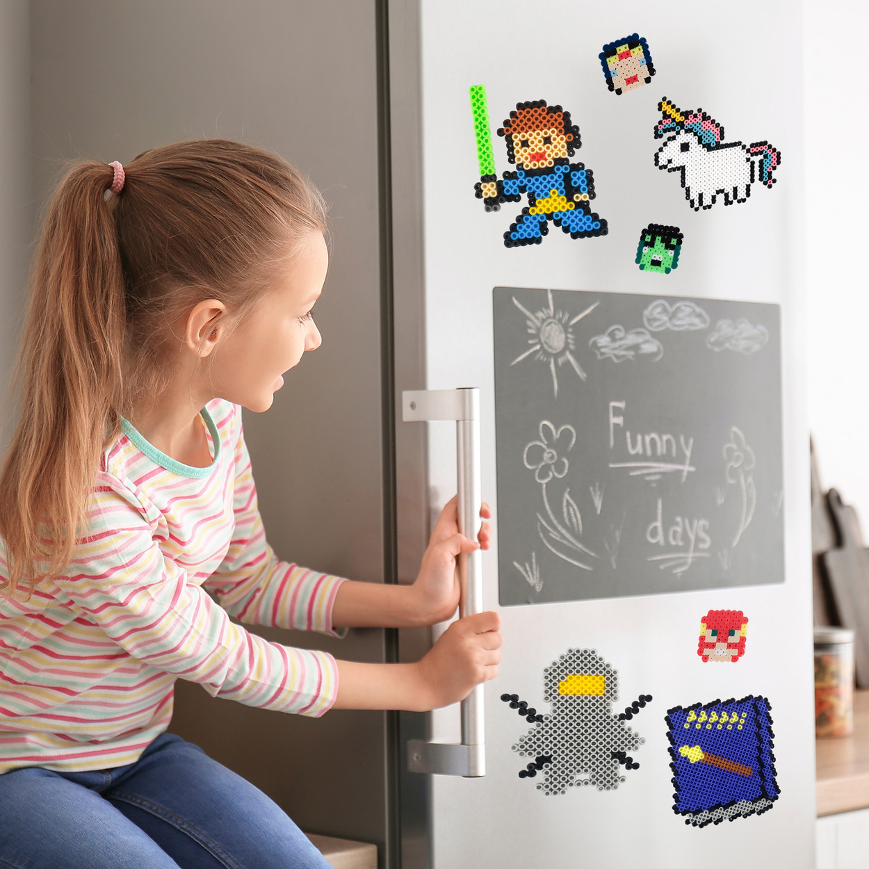 Koraliki do prasowania Zestaw Super Hero 6000szt Kuferek