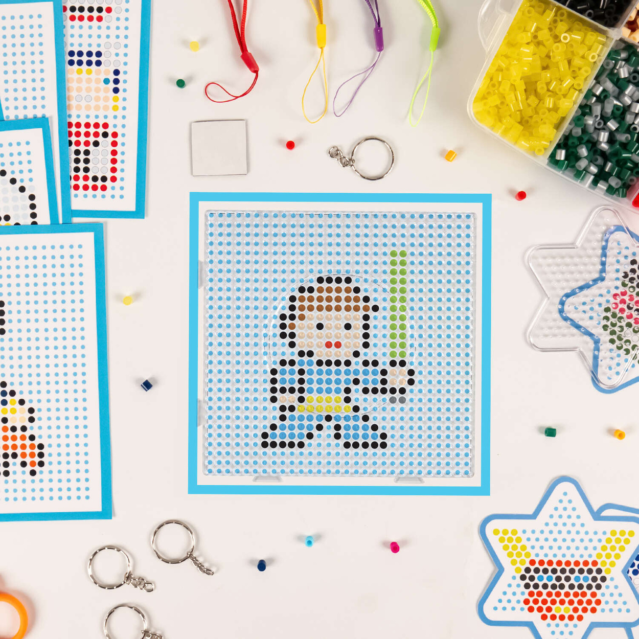 Koraliki do prasowania Zestaw Super Hero 6000szt Kuferek