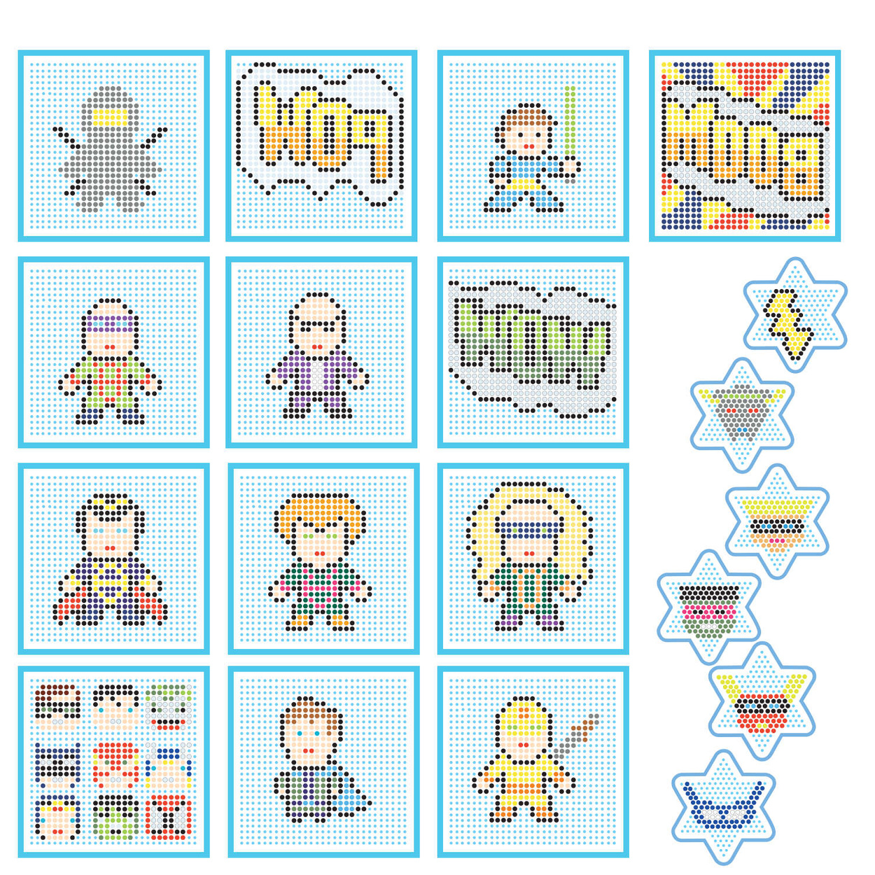 Koraliki do prasowania Zestaw Super Hero 6000szt Kuferek