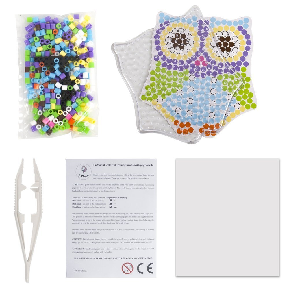 Koraliki do prasowania Szablon SOWA