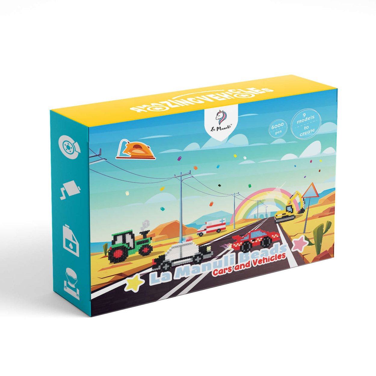 Koraliki do prasowania Zestaw Niesamowite Pojazdy