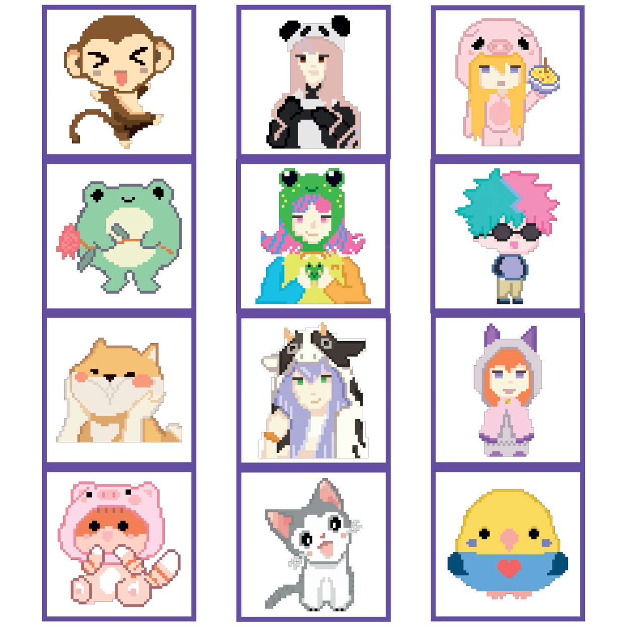 Mini Koraliki do prasowania Zestaw Anime i Manga