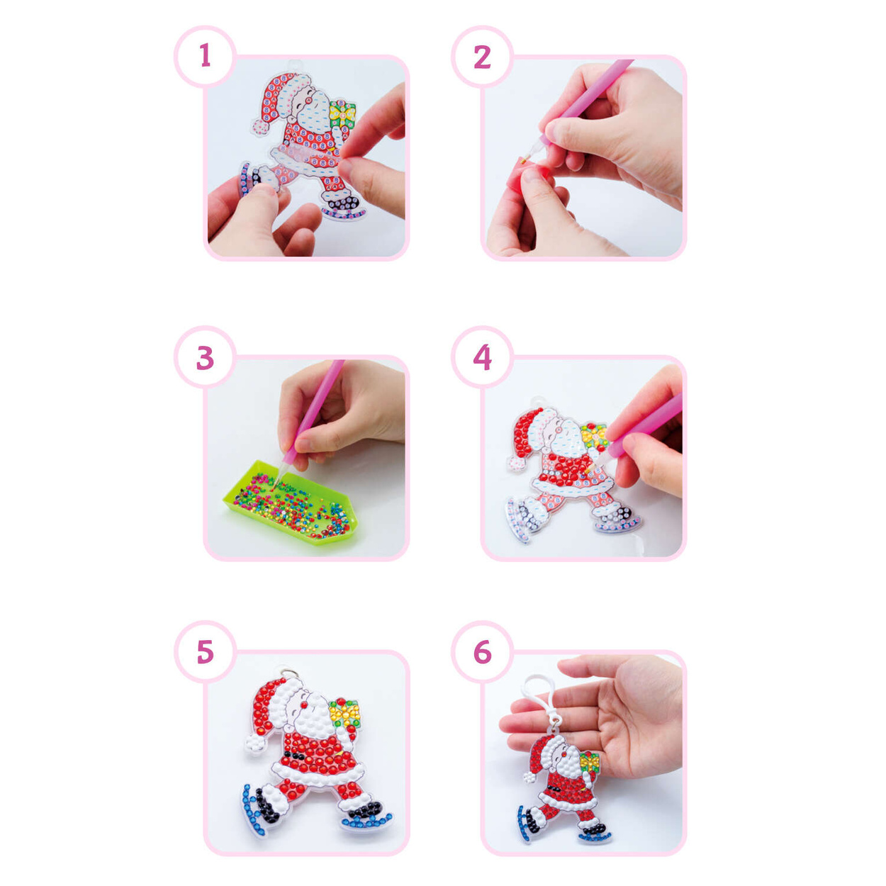 La Manuli Haft Diamentowy dla Dzieci - Świąteczny Zestaw Diamond Painting