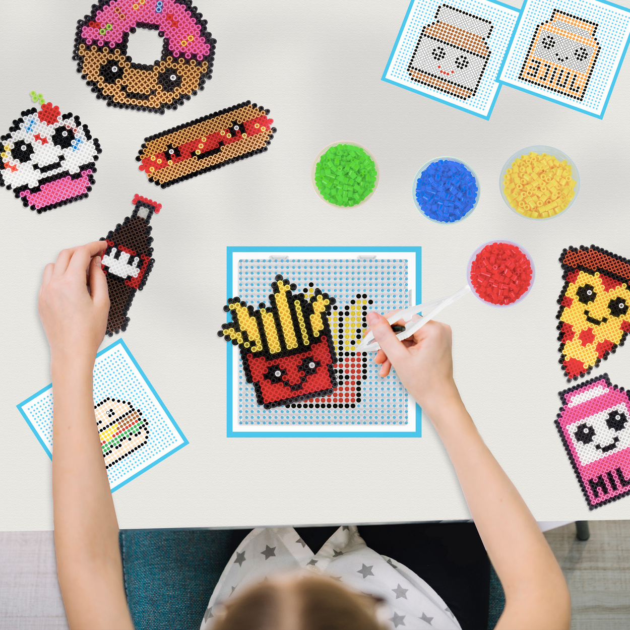 Koraliki do prasowania Zestaw Fastfood