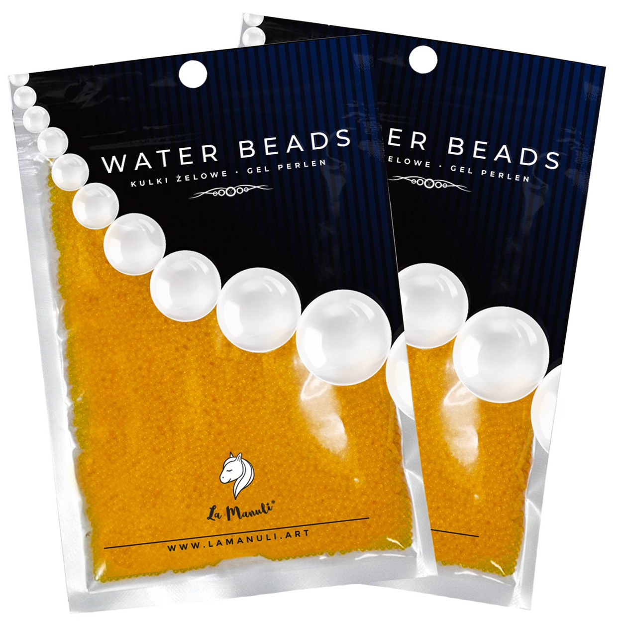 Kulki Hydrożelowe Wodne 10000szt Pomarańczowe