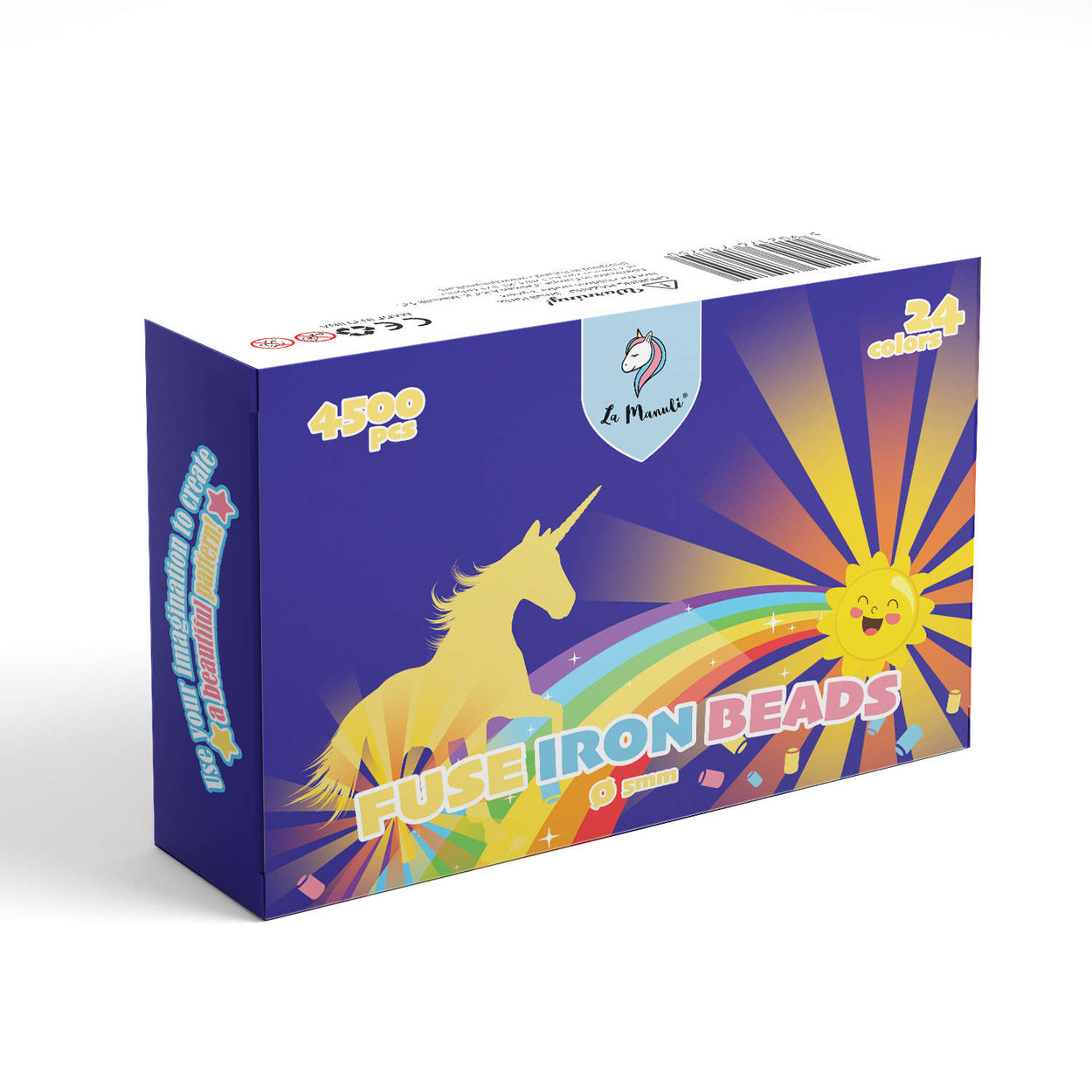 Koraliki do prasowania 4500 szt JASNE Kolory