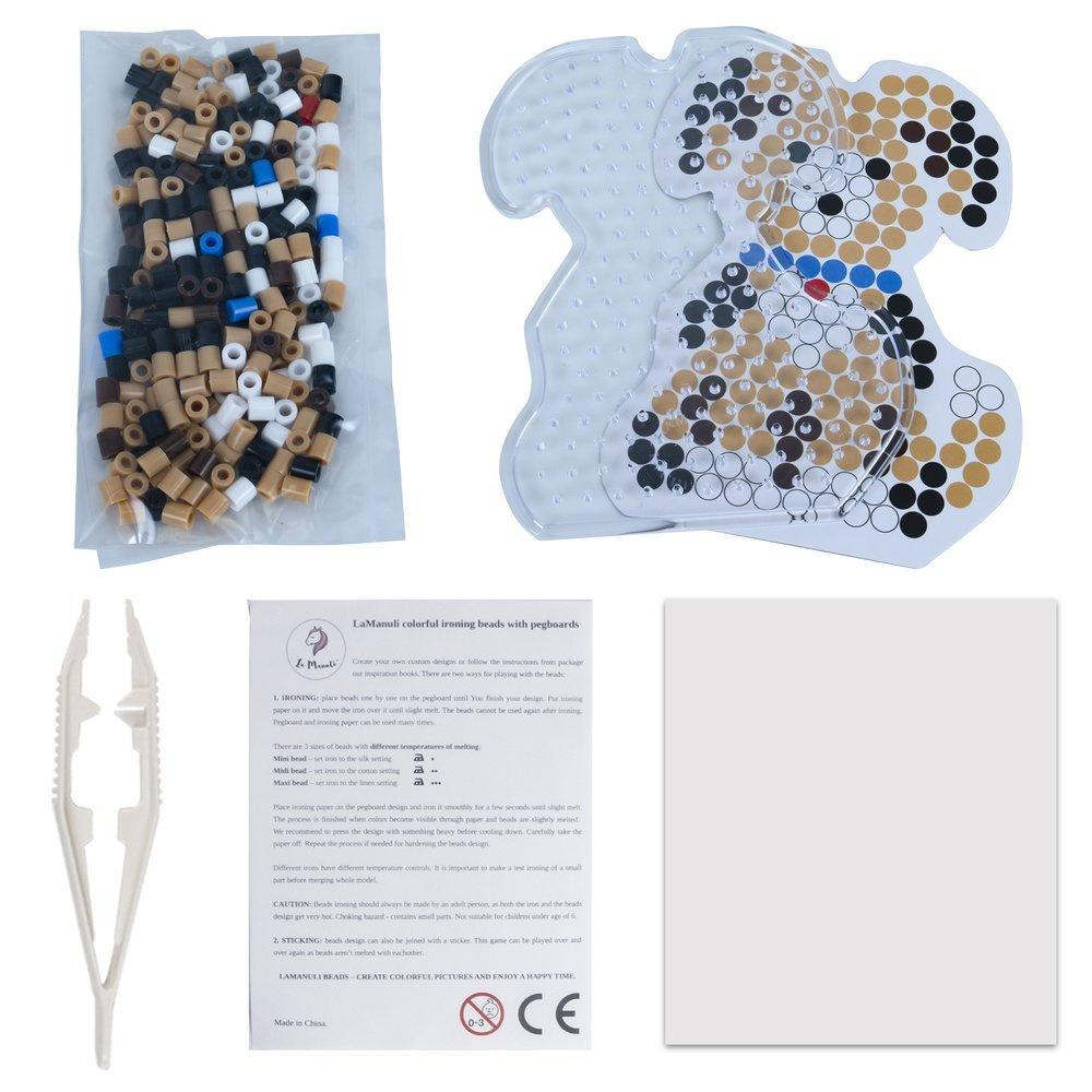 Koraliki do prasowania Szablon PIES