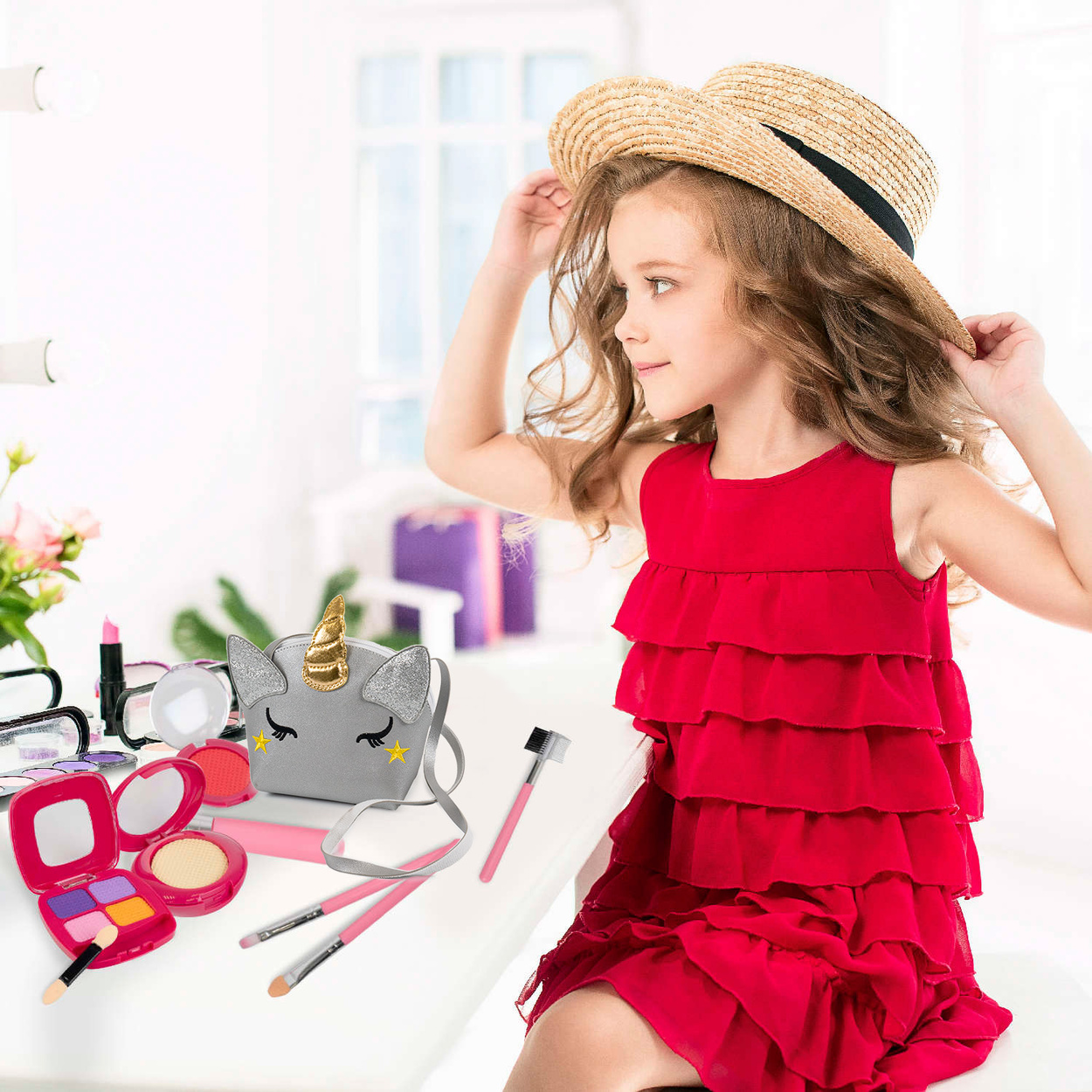 Kosmetyki dla dziewczynki - zestaw Jednorożca