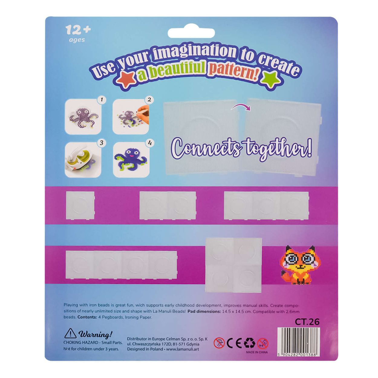 La Manuli 4x PODKŁADKI do Koralików do Prasowania Mini