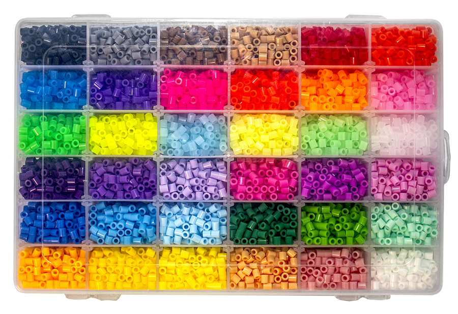 Koraliki do prasowania 11000 szt MIX + ŚWIECĄCE W CIEMNOŚCI