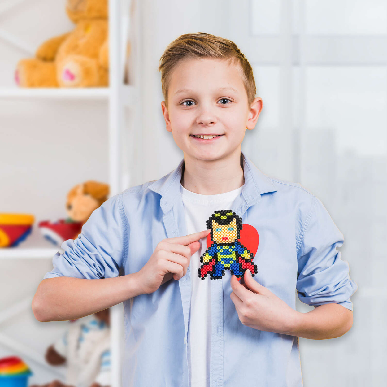 Koraliki do prasowania Zestaw Super Hero 6000szt Kuferek